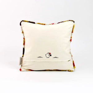 Rückseite eines Fluffikon Kissens mit Sommermotiv in der Grösse 45x45 cm.