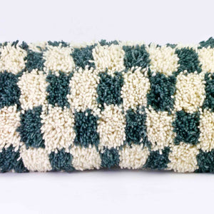 Zoom on checkered Moroccan Lumbar Pillow