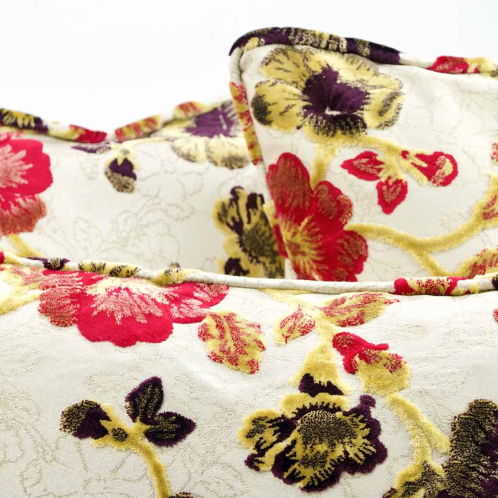 Drei Fluffikon Sommer Zierkissen mit typisch marokkanischem Motiv.