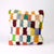 Colorful Fluffikon throw pillow. The pillow size is 45x45 cm.