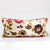 Summer lumbar throw pillow in size 35x70 cm.