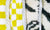 Zoom auf Fluffikons Schwarz Weisse und gelb weiss karierte Berber Kissen. Die Wollkissen wurden aus marokkanischen Teppichen hergestellt.