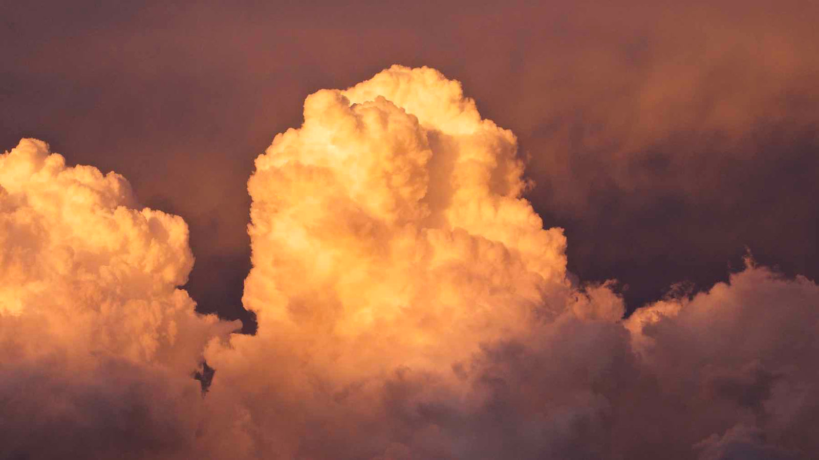 Cumulonimbus cloud during sunset