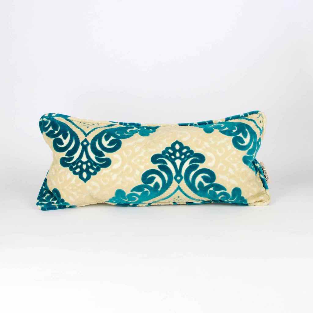Moroccan XXL cushion standing in front of white background.
