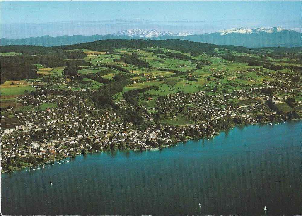 Photo of Erlenbach and Zurich Lake in Switzerland 