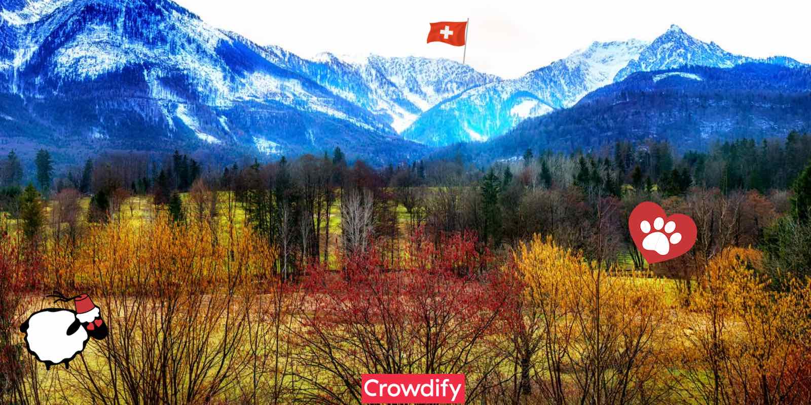 Mountains and sustainable dog bed wool