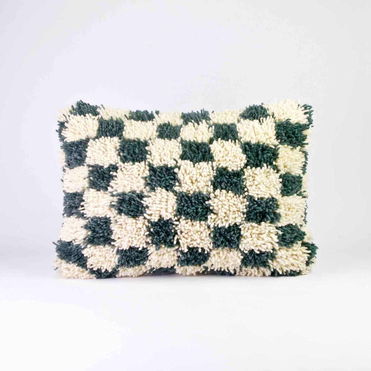 Checkered Moroccan Throw Pillow