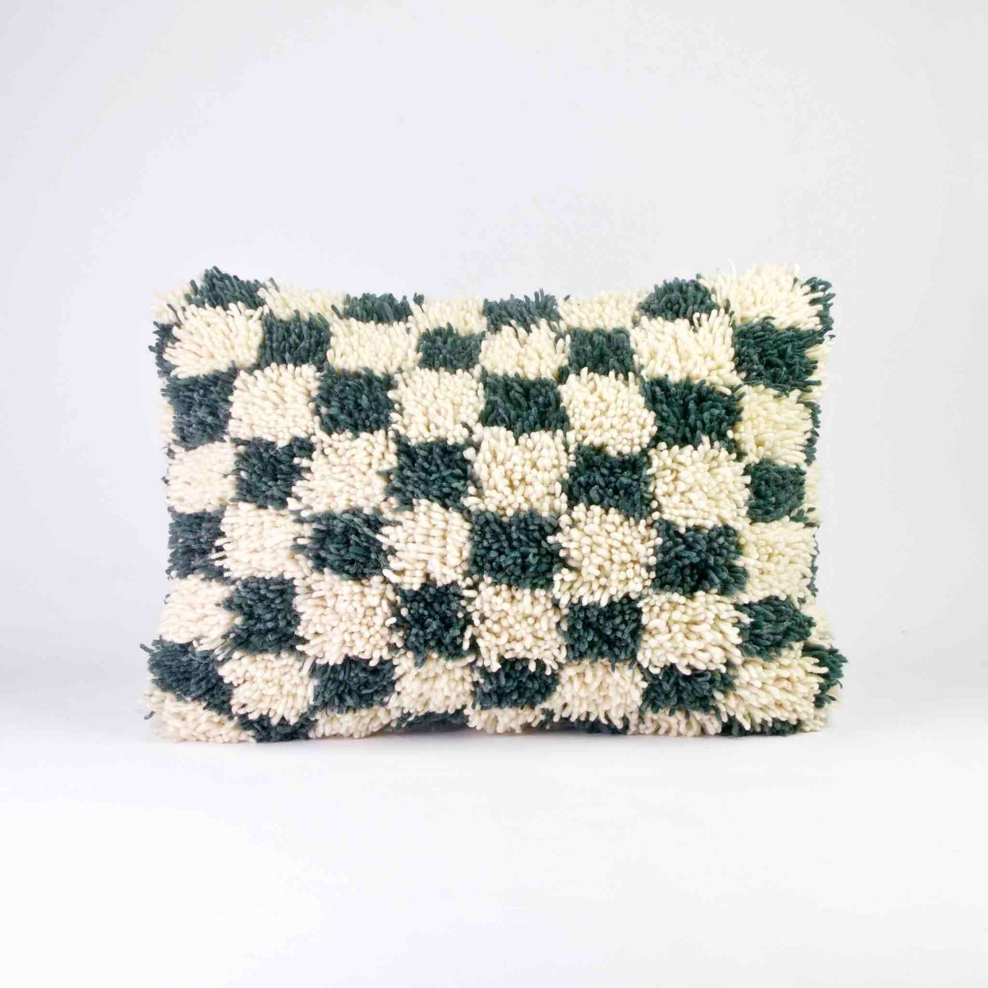 Checkered Moroccan Throw Pillow