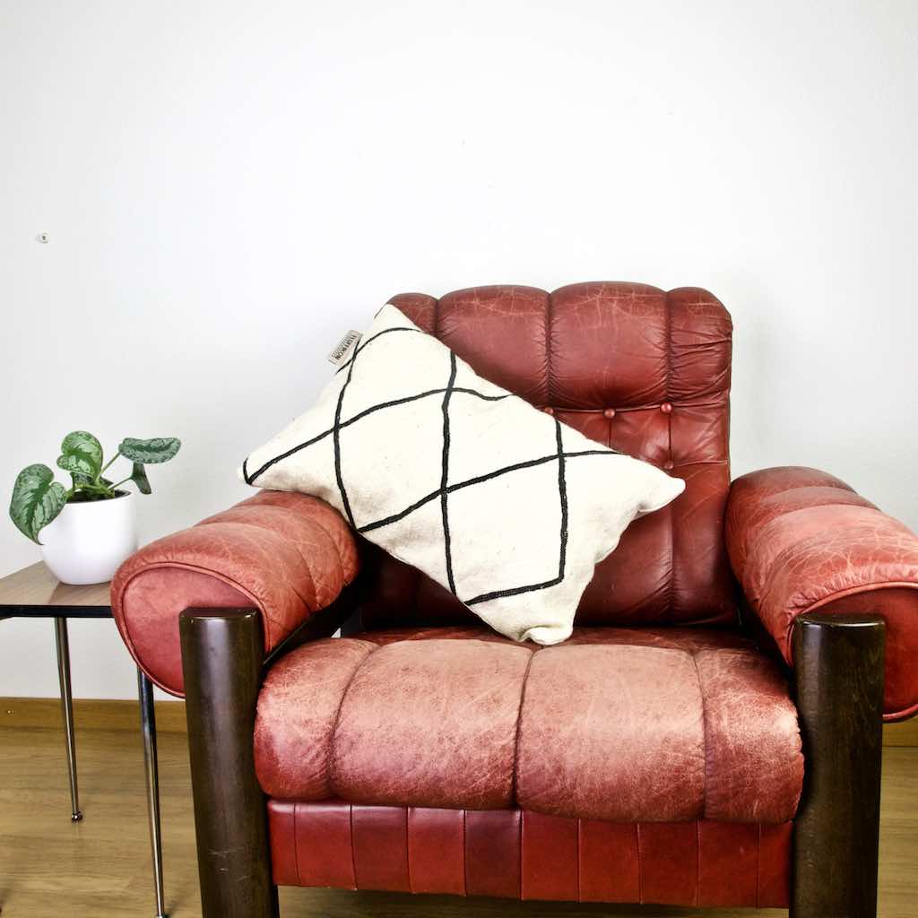 Kelim Sofakissen | Schwarz Weiss