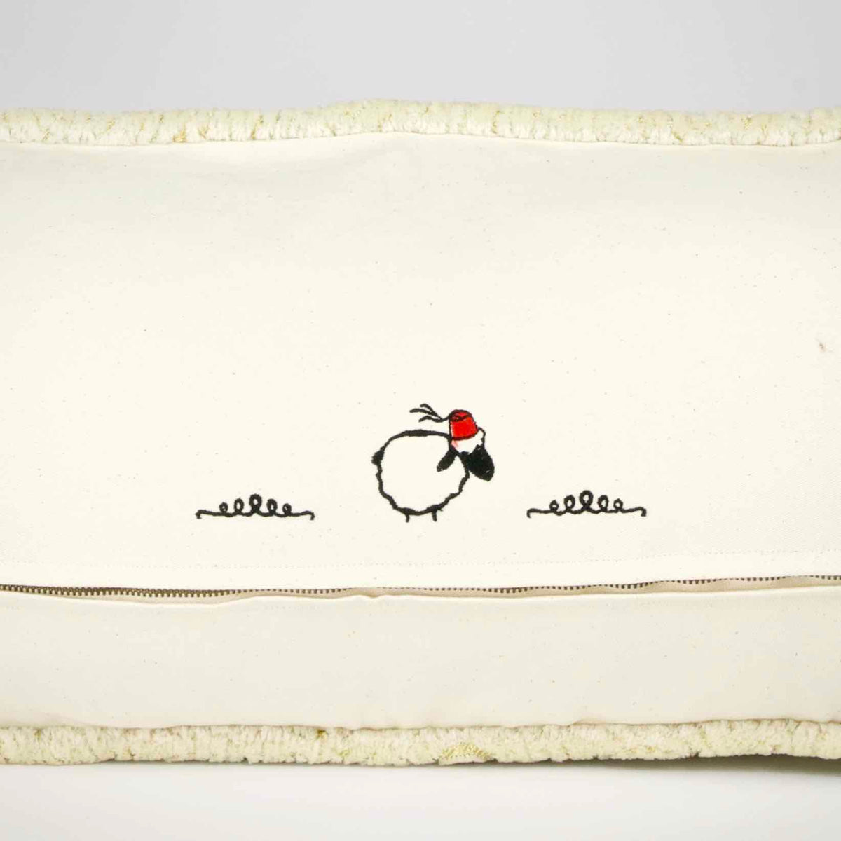 Sofakissen | Samt Cremefarben