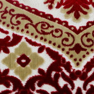 Zoom on traditional Moroccan velvet fabric.