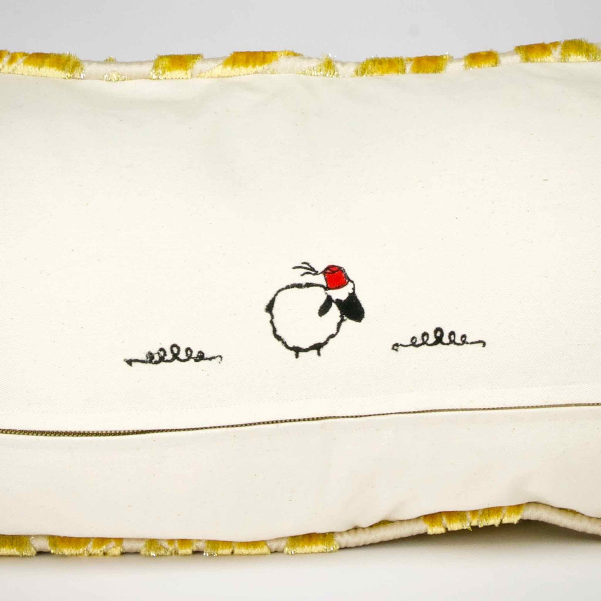 Marokkanisches Sofakissen Gold